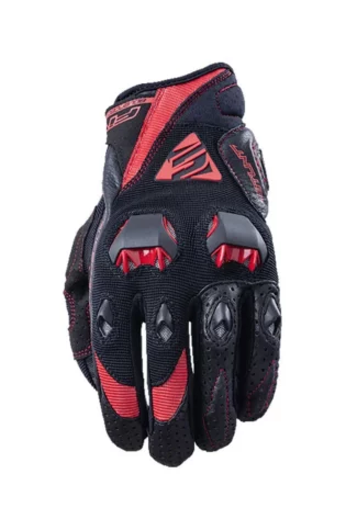 Guante Five Stunt Evo - Negro / Rojo - cara